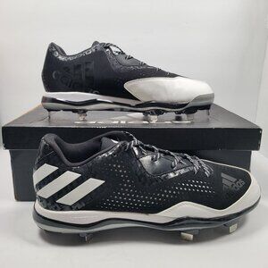 Adidas PowerAlley 4 Men's Black White Baseball Cleats Q16481 US Size 13 NWB